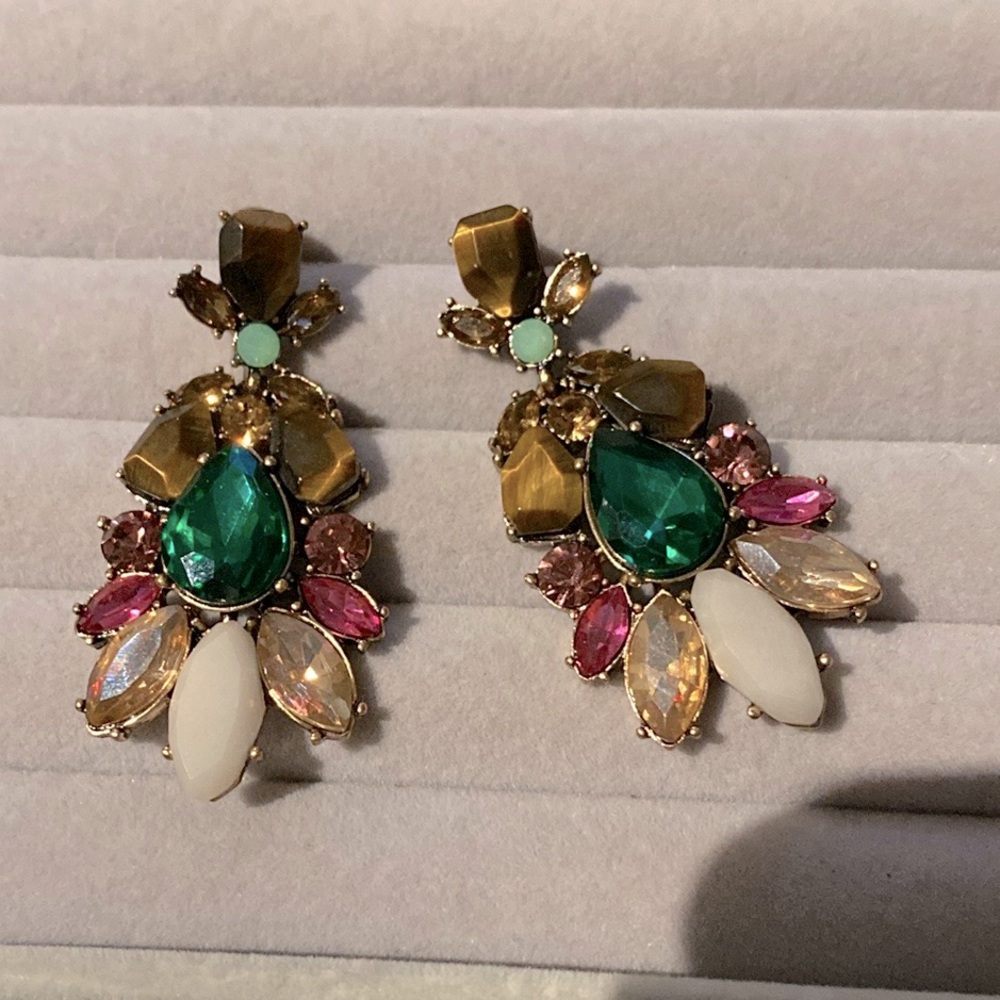 Chloe + Isabel Green and Pink Statement Earring🎁Black Friday Sale!